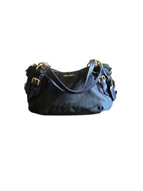 Prada Black Soft Leather Shoulder Bag